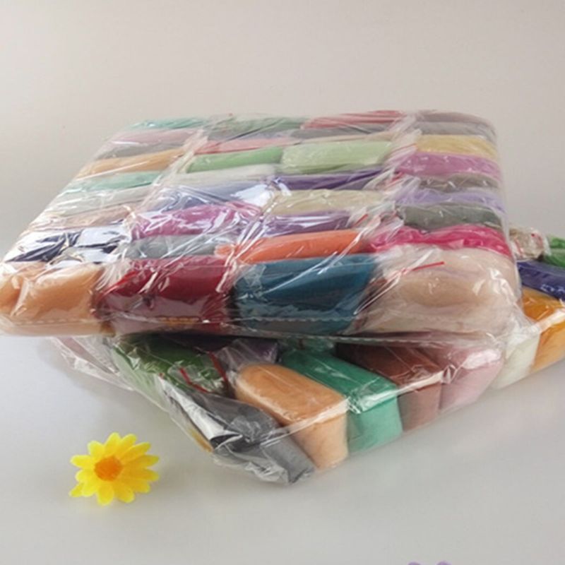 Naaldvilten Kit 36 Kleuren Wol Roving Vilten Wol Diy Viltnaalden K4UA