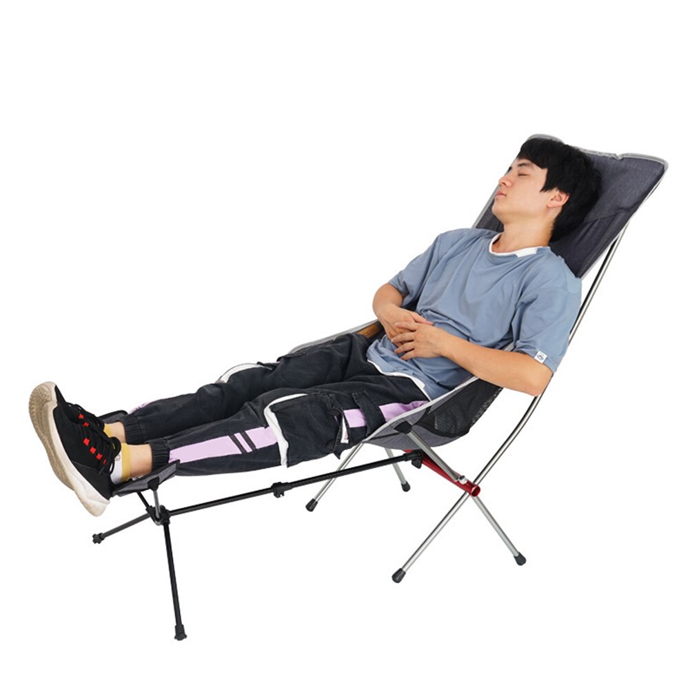 Portable repose-pieds pliant en plein air Camping plage pique-nique chaise pêche pied chaise repos tabouret gris lune chaise pliante repose-pieds