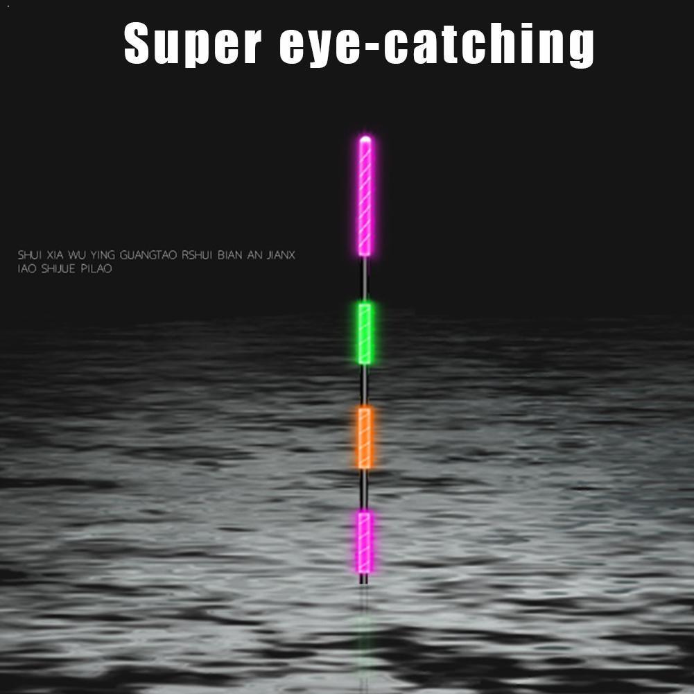 Flotador inteligente LED de pesca nocturna superbrillante, herramientas luminosas, flotadores electrónicos sensibles, accesorios de boya, Ultra pesca, Ou E4T1