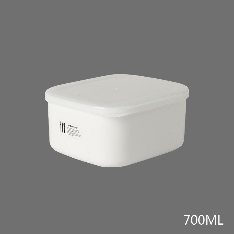 Portable Lunch Box for School Office Picnic Refrigerator Food Storage Container Microwavable Bowl Fresh Keeping Bento Container: 700ml
