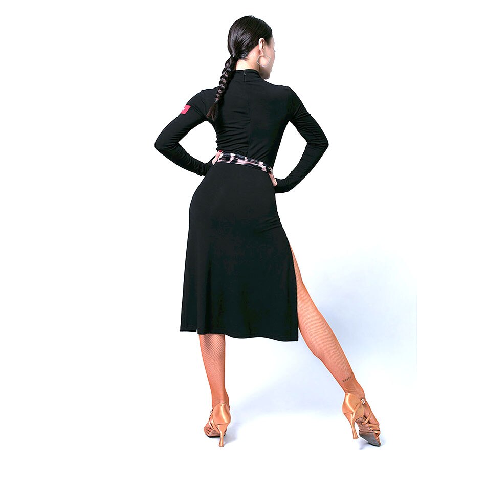 Latin Dans Jurk Vrouwen Lange Mouw Jurk Voor Ballroom Samba Tango Chacha Dancing Performamnce L9397