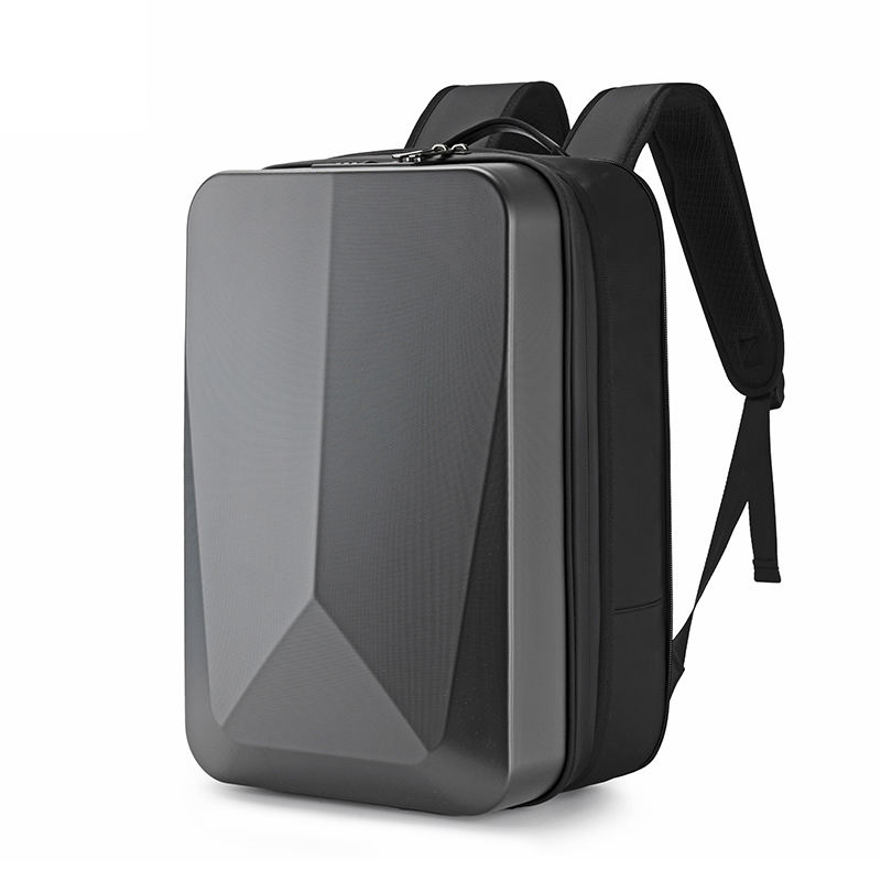 15,6-Zoll-Laptop-Rucksack mit Hartschale für Herren, wasserdicht, Diebstahlschutz, erweiterbar, TSA-Schloss, Spielen-Pack, luxuriöser Geschäft-Rucksack, USB-Aufladung: Blau