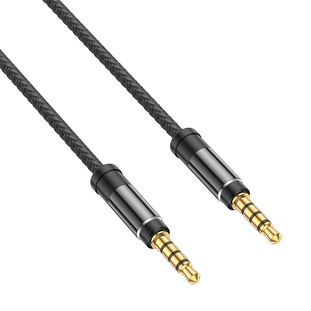 3.5Mm Aux Kabel 4 Pole Trrs 4-Dirigent Extra Man Naar Man Stereo Jack Hifi Ondersteuning Microfoon Functie Audiokabel 1.5M 3M: Black / 3m