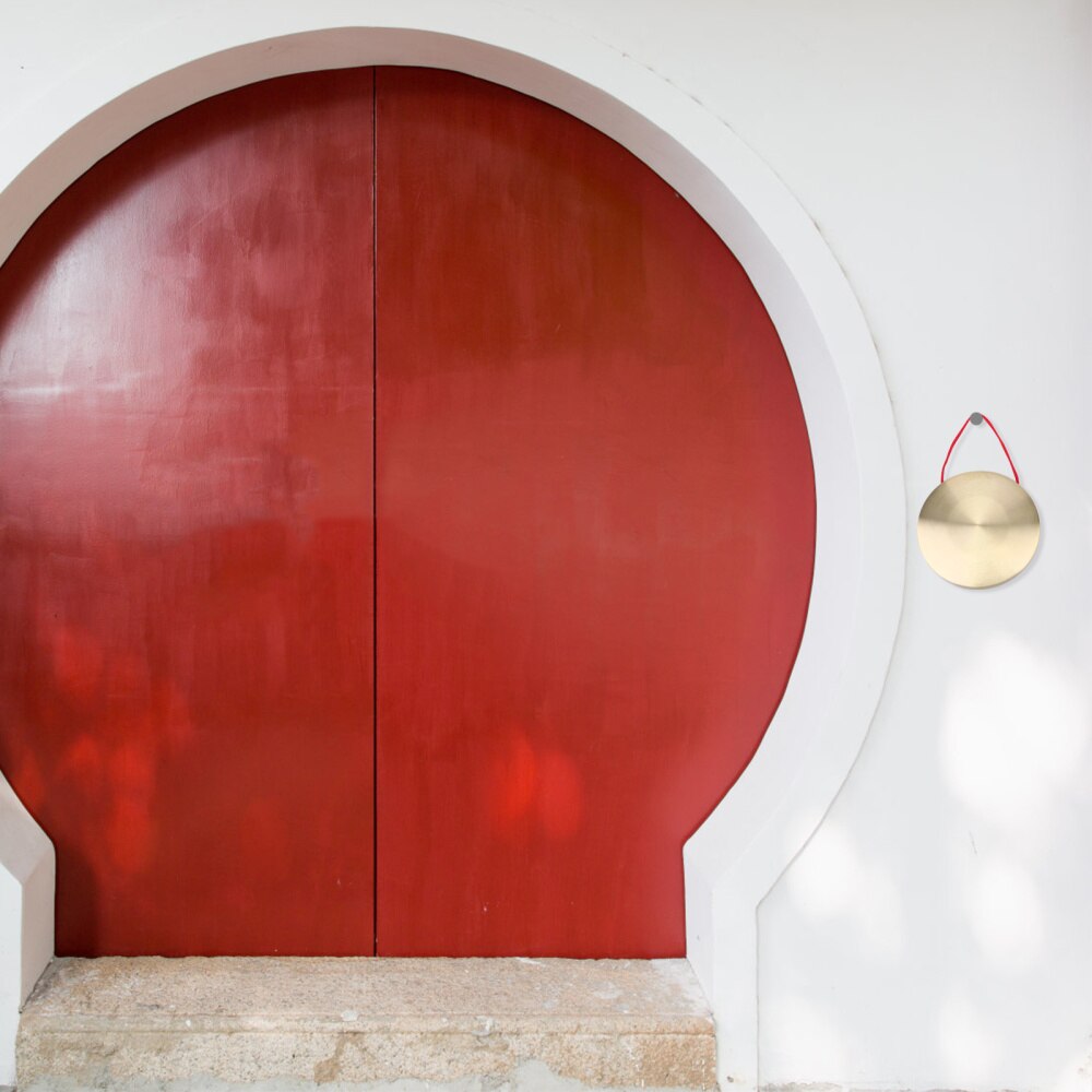 1 juego de instrumentos musicales de cobre tradicional, instrumento de percusión para ópera