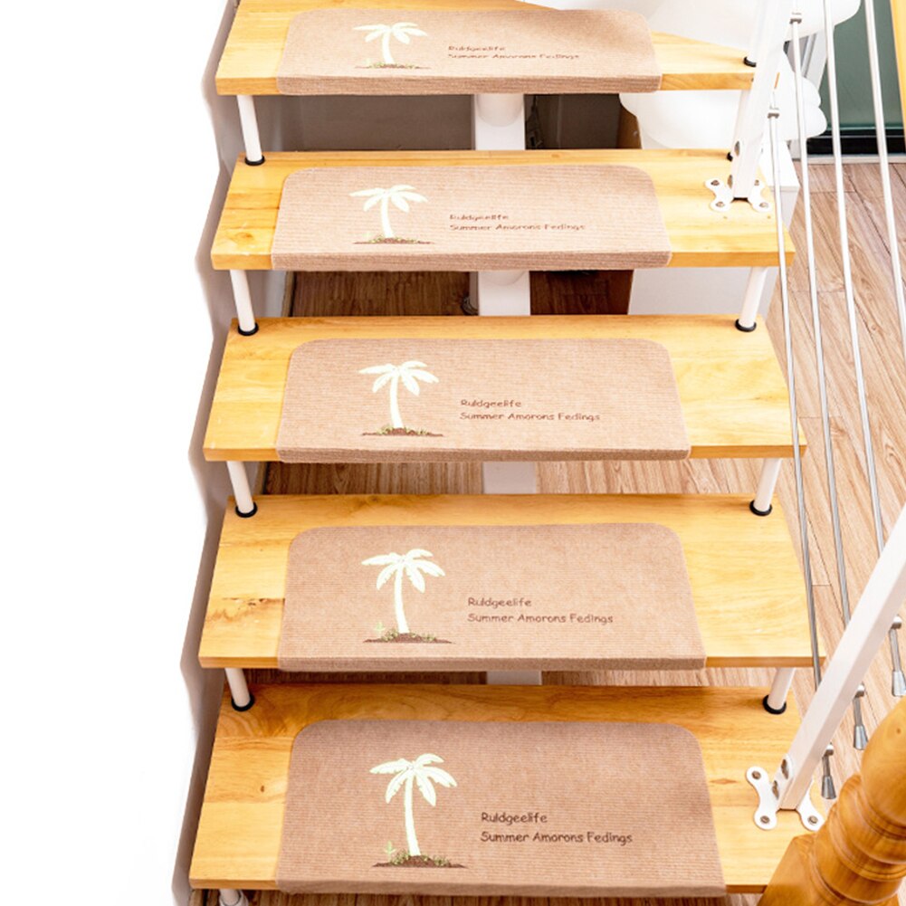 5 stücke Treppe Warme Sicherheit Für freundlicher Älteren Treppenstufe Wiederverwendbare leuchtend matt Selbst Kleber Boden Klebeband Anti Unterhose Schutz innen: Beige / Bär