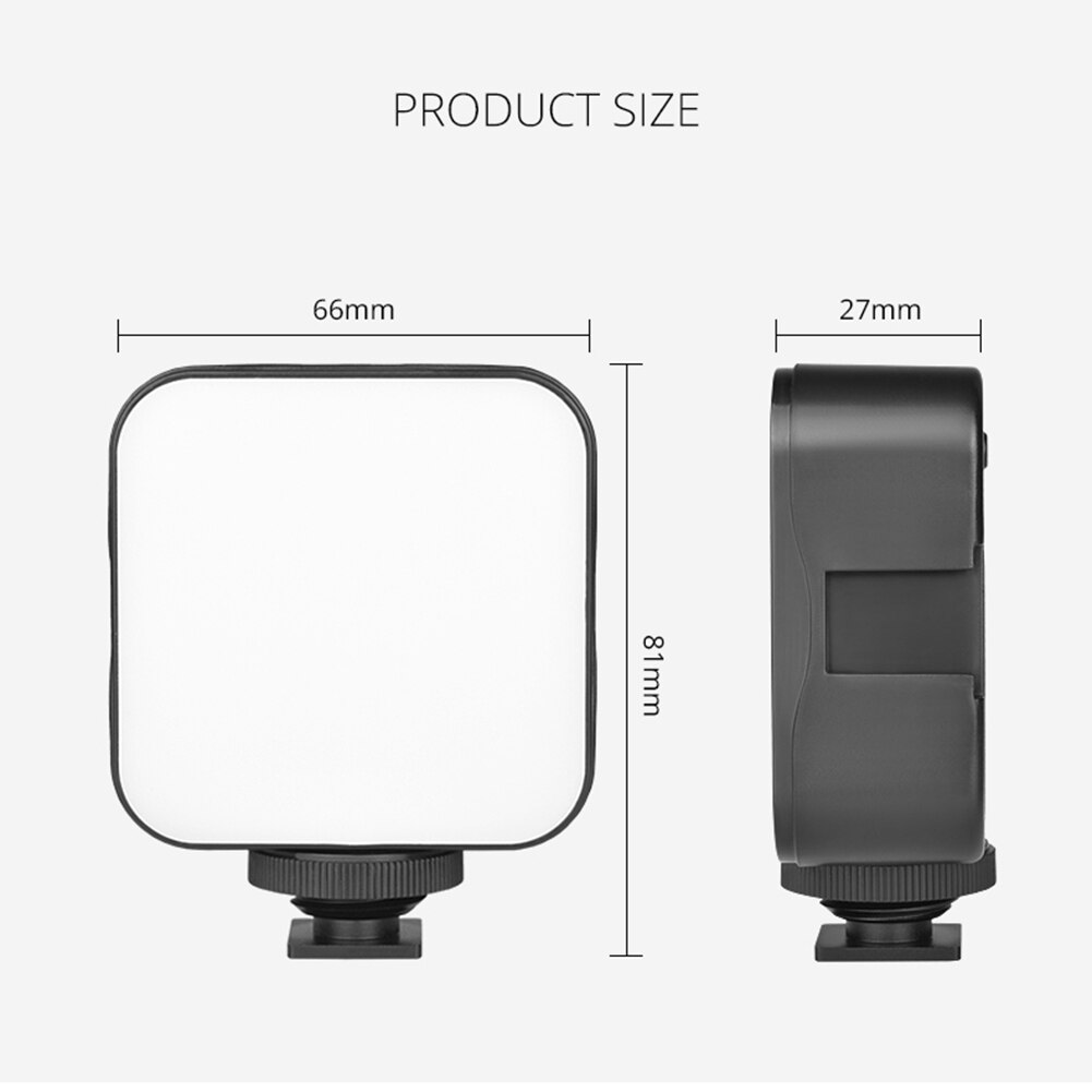 49 LED Video Light Camera Photo Studio Vlog Lighting Flash Light Photo Studio Common Accessories for Camera 81x66x27mm