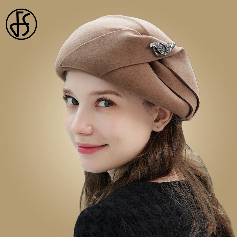 Zwarte Hoed Dames Kerk Fs Zwarte Baret Hoeden Voor Vrouwen Fedora Brede R... – Grandado
