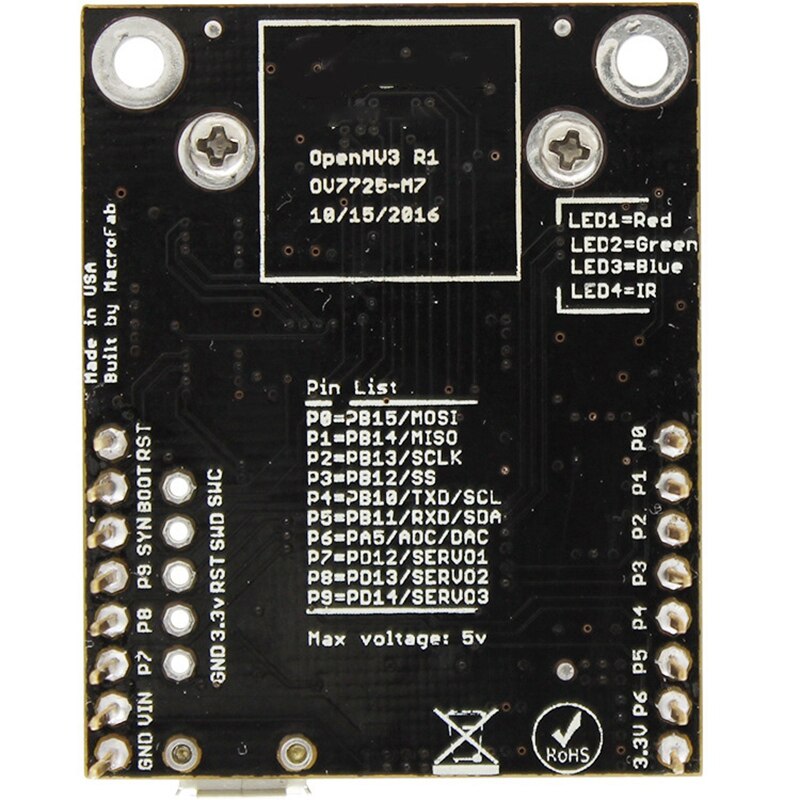 Intelligent Color Recognition Visual Patrol Image Processing Camera Board for OpenMV3 Cam M7 Smart Camera Board