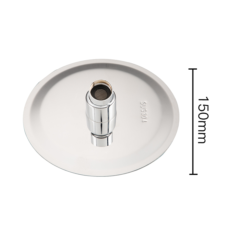 GAPPO okrągły i kwadratowy prysznic ze stali nierdzewnej prysznic deszczowy chrom wysokociśnieniowy ultra-cienki prysznic kran Ducha: Y043-1