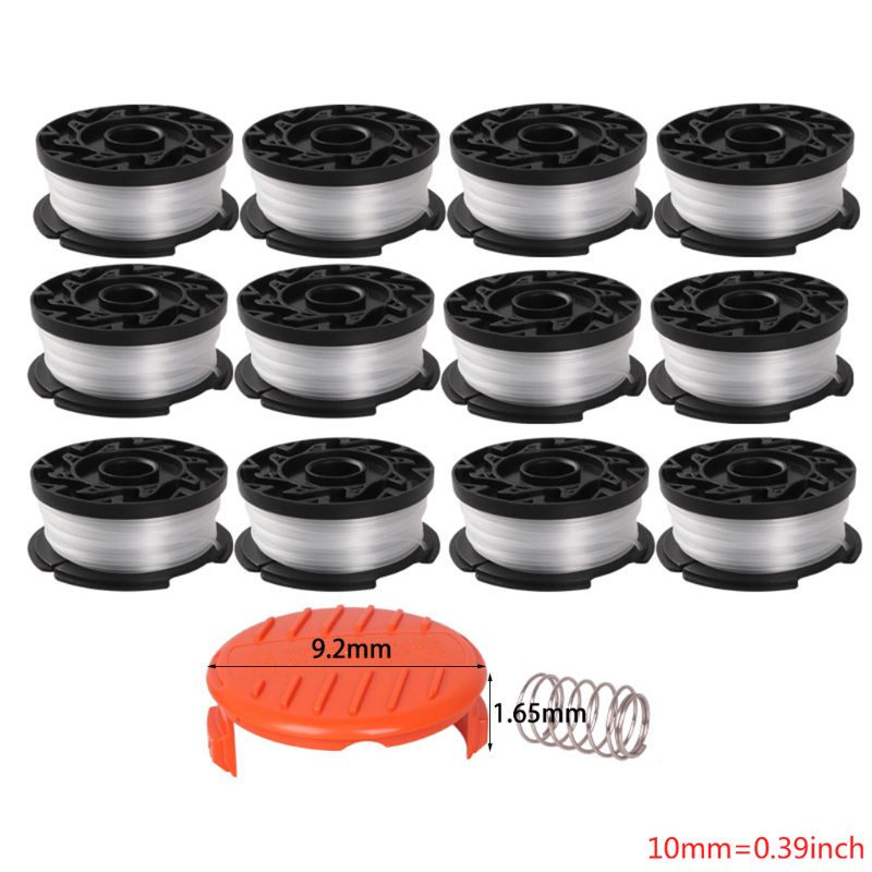 Line String Trimmer Replacement Spool,30ft 0.065" Autofeed String Trimmer Line Replacement Spool for Black+Decker String Trimmer