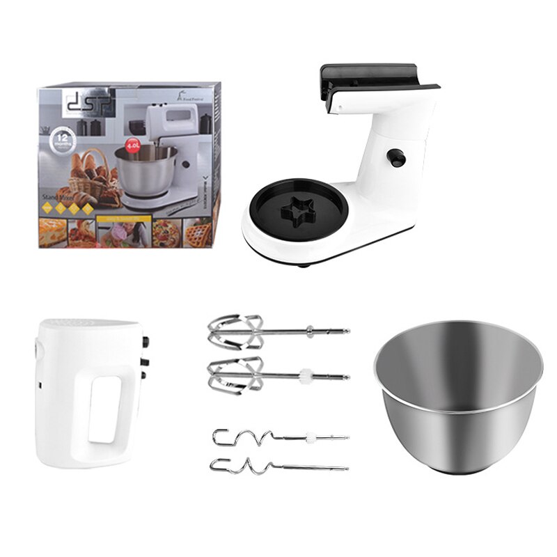 Electric food processor Stand Mixer with bowl Dough milk frother planetary screw manual kitchen machine kneader Bread/Egg Beater