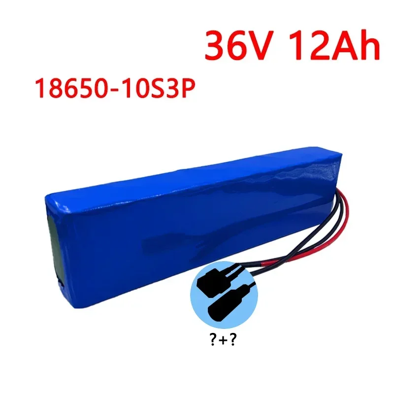36V Battery 12Ah 18650 lithium battery pack 10S3P 12000mAh Same port 42V Electric Scooter M365 ebike Power Battery with BMS: Pink