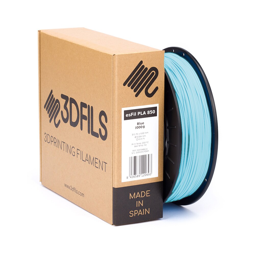 Filament 3DFILS-PLA pour impression 3D PLA INGEO 3D850: 1.75mm, 1 Kg: Blue Sky