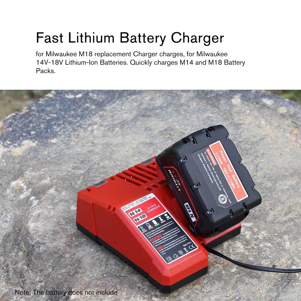 Li-ion batterioplader 110-240v hurtig litiumbatterioplader til milwaukee  m18 48-11-1815 48-11-1828 48-11-2401 48-11-2402