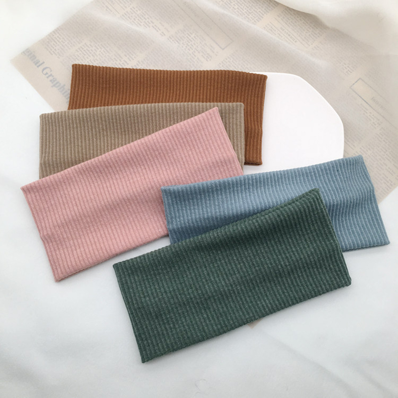 1 diademas deportivas para ciclismo, diadema tejida de algodón coreano suave para mujeres y niñas, pañuelos, accesorios para el cabello de .