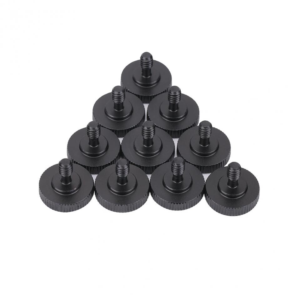 10Pcs 1/4 "Man-vrouw Conversie Adapter Schroef Voor Dual L-Vormige Camera Statief Flash Bracket Adapter schroeven: Default Title