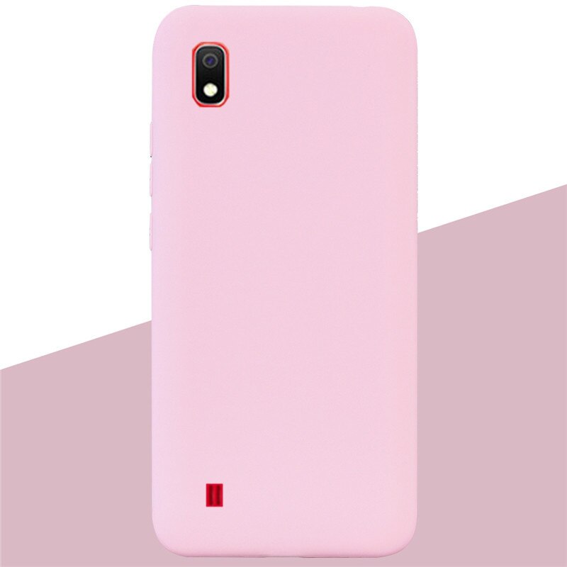 Silikon Fall Für Samsung Galaxy A10 Fall Weiche TPU Zurück Abdeckung Telefon Fall für Samsung A10 EINE 10 SM-A105F a105 Silikon Abdeckung: 11 Light Pink