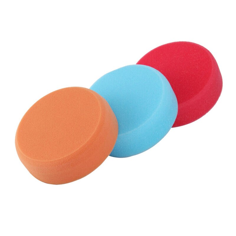 3Pcs Polishing Sponge Heads 150mm M14 Thread Car Buffing Valeting Soft Mop Pads