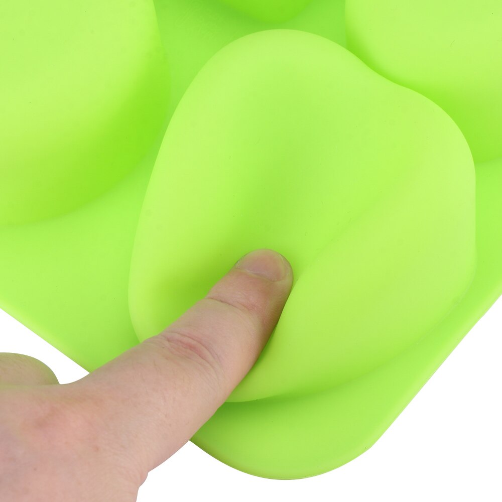 Molde de silicona para pudín, molde de silicona para jabón de 4 cavidades hecho a mano para decoración de velas, suministros para manualidades de jabón