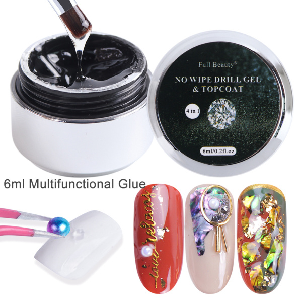 10Ml Lijm Lijm Nail Art Gel Voor Steentjes Decoraties Geen Vegen Sieraden Sterke Gel Top Coat Diy Manicure Accessoires LA953-1: 781