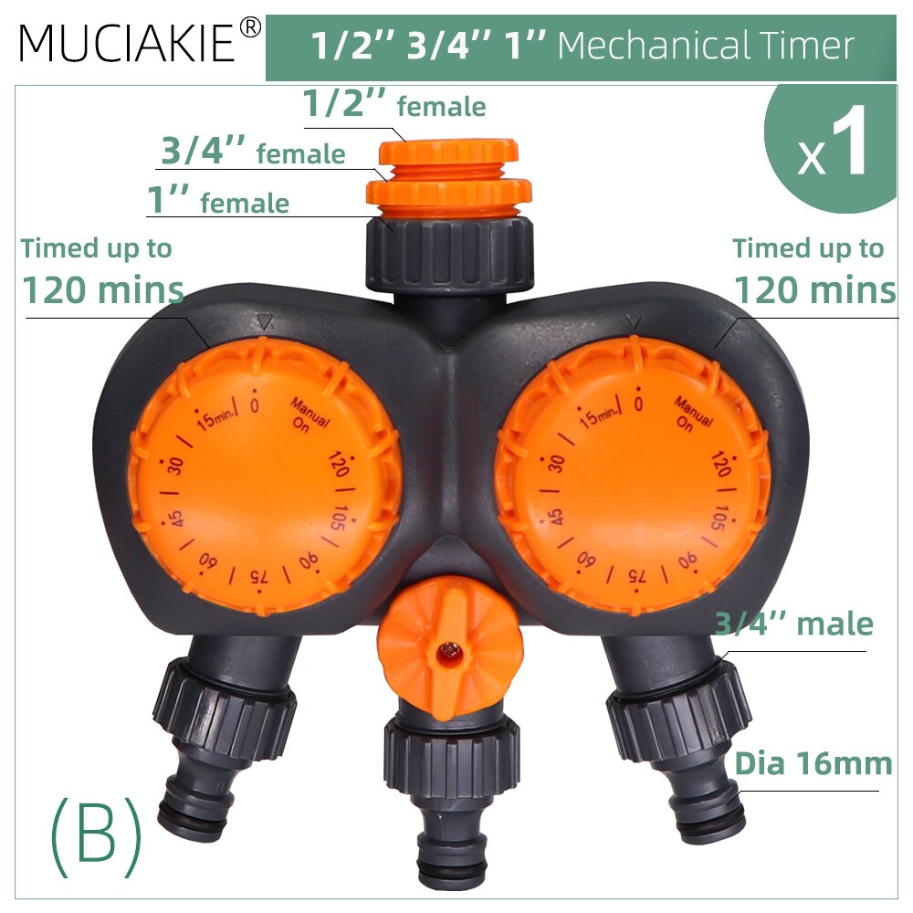 Drip Watering Timer Automatische Irrigatie Controller Intelligente Thuis Mechanische Water Timer Voor Greenhouse Slang Tuingereedschap: B