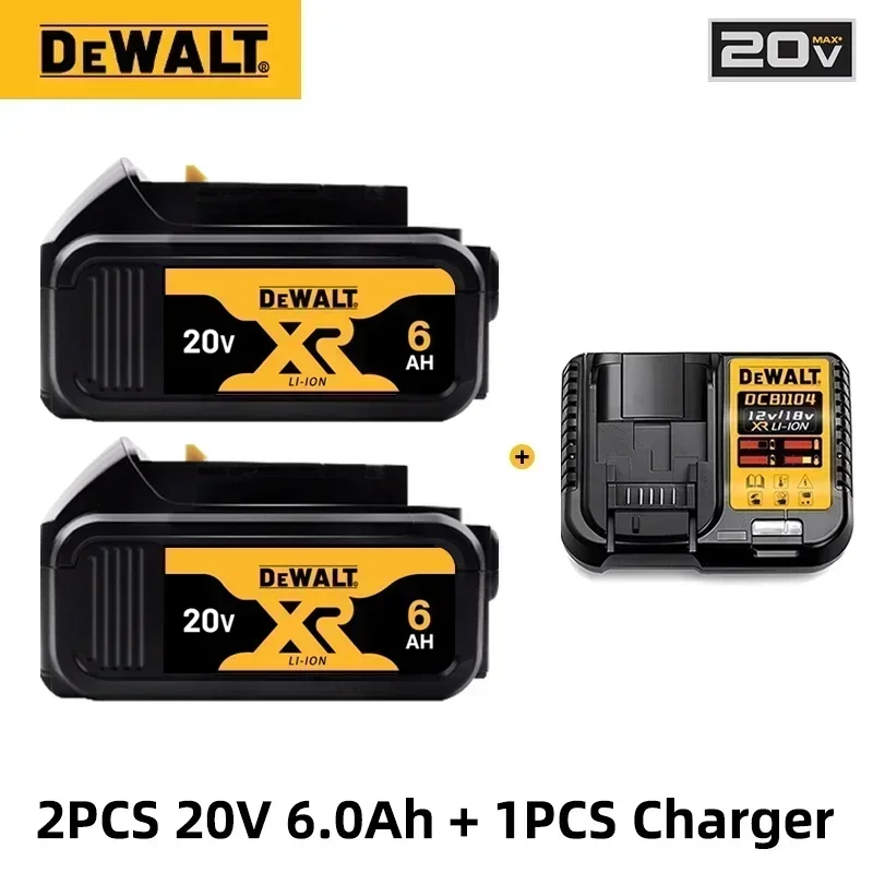 Batterie originale-DEWALT 20V, 6AH, batterie lithium-ion rechargeable, DEWALT, DCB115, DCB118, charge rapide, batterie pour outils DEWALT,