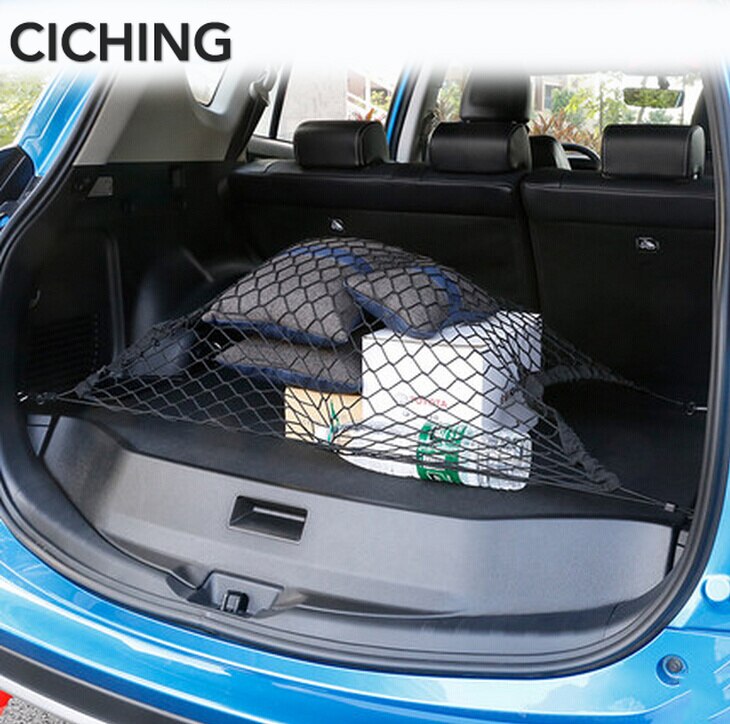 Red de nailon para almacenamiento de maletero de coche, malla elástica con 4 ganchos para Peugeot , 3008, 4007, 4008, 5008, 508, RXH, SW, accesorios para Partner