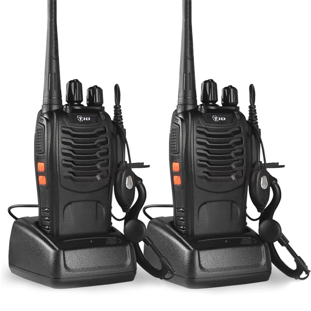 2 stücke Walkie Talkie TD-V2 CB Radio UHF 400-470MHz Radio Amateur Tragbare Walkie Talkie Transceiver Tragbare Radio für Jagd