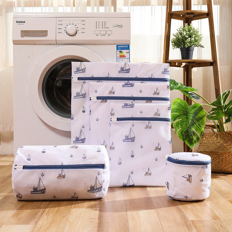 Dirty Laundry Bag for Washing Underwear Clothing Cute Printing Neatening Storage Bra Socks Organizador Folding Laundry Wash Bags