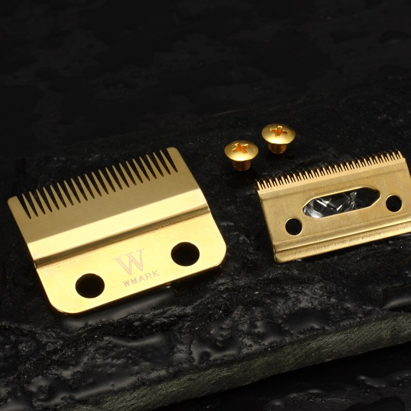 WMARK 2-Hole Hair Clipper Blade rainbow color silver color golden color replace blade W-2 for clipper: W-2G 1 set
