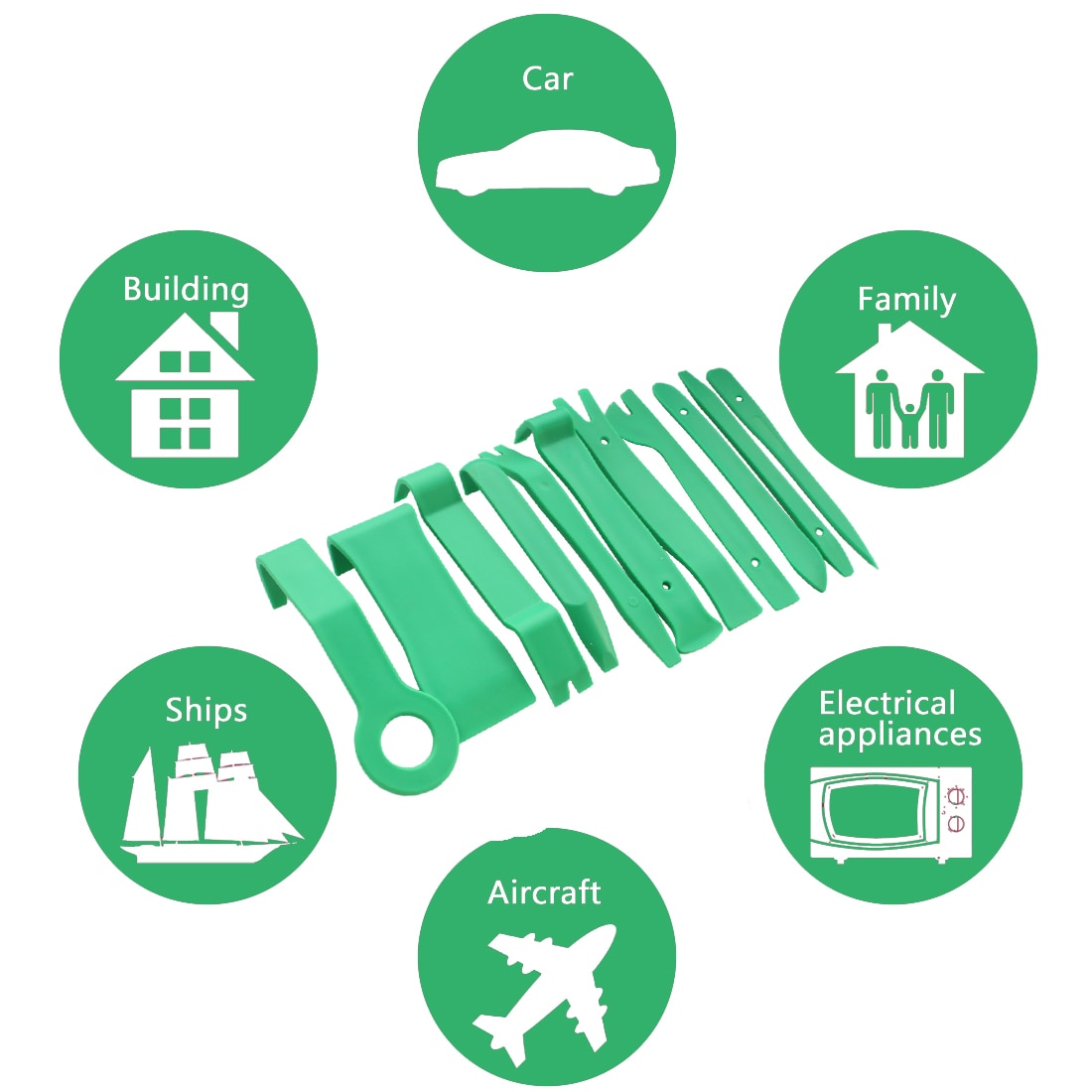 Dashboard Removal Opening Tool Set 11 Stuks Auto Radio Panel Interieur Deur Clip Panel Peutergereedschap Trim Diy Auto reparatie Tool Kit