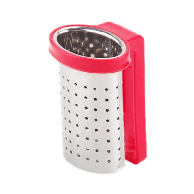Colador de té de acero inoxidable reutilizable, de Color caramelo Infusor de té, filtro de especias, accesorios de cocina, herramienta de té