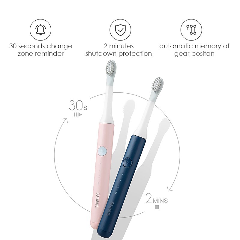 SOOCAS SO WHITE PINJING EX3 spazzolino elettrico sonico Ultra Sonic automatico adulto Wireless USB ricaricabile impermeabile