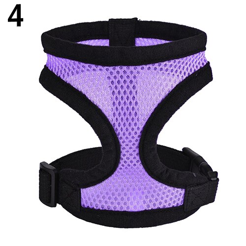 TINGHAO Hond Puppy Walking Kraag Zachte Ademende Veiligheid Band Verstelbare Huisdier Controle Honden Carriers Huisdier Producten: Paars / XS