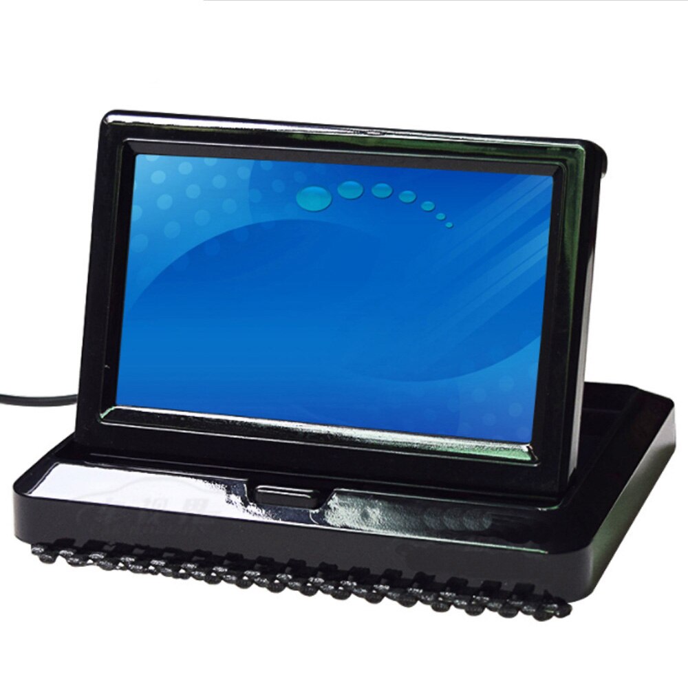 5.0 "farve hd ccd bil display 5 tommer folde digital skærm 2 kanals video input dvd afspiller  dc 12/24v skærm