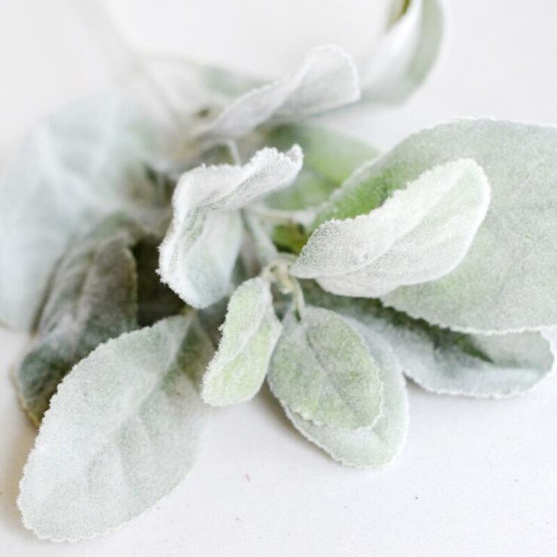 Kunstig silke kanin øre plante gren blomster efterårsblade hjem juledekoration bryllup dekoration blomster gør-det-selv arrangement krans