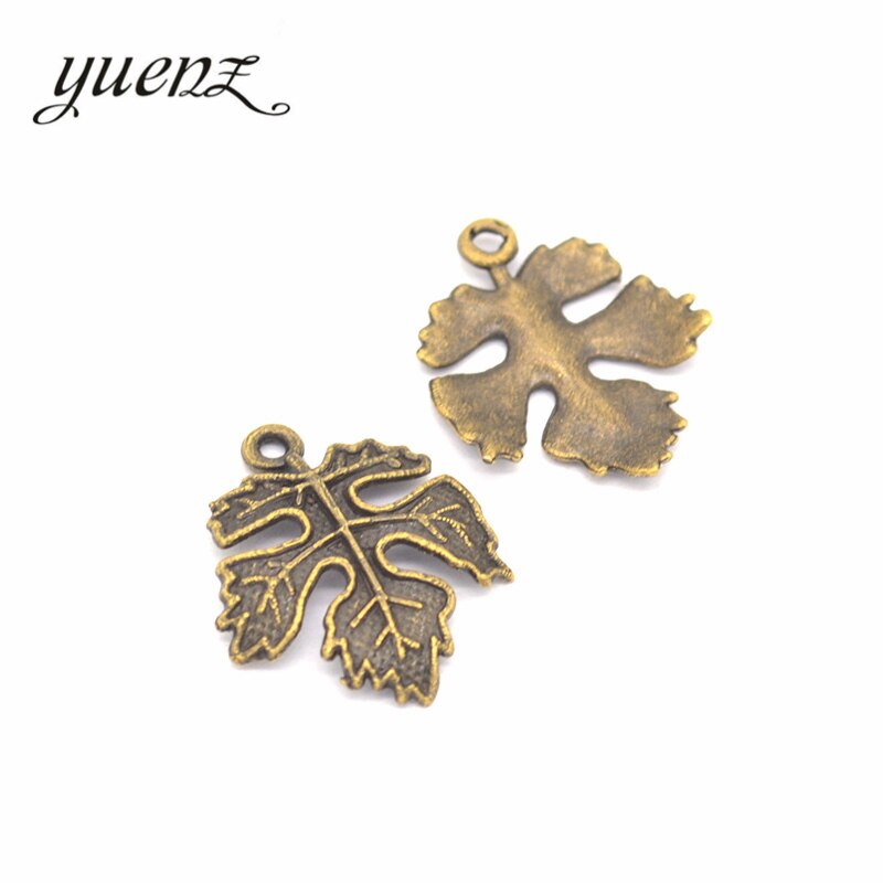 75 Stks Legering Gat Boom Blad, Metalen Plant Hollow Charms, voor DIY Ambachten, Ketting Hangers En Oorbel