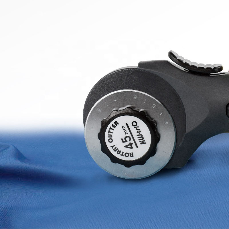 45mm Large Round Knife Cloth Cutter One-handed Operation Carpet Cloth Cloth Cutter Leather Cutter Utility Knife