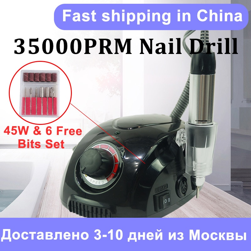 Elektrische Nail Boor Machine 35000 Rpm Manicure Machine Elektrische Nagelvijl Nail Art Gereedschap Set Voor Nagel Boren Gel remover