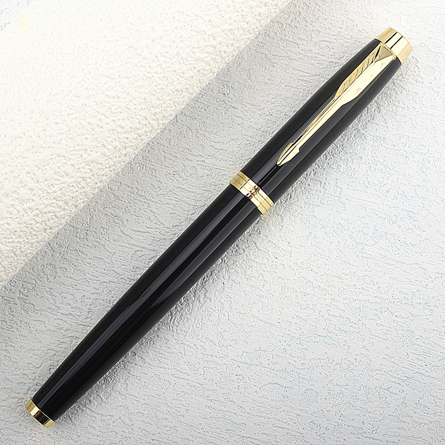 Metal Fountain Pen Black/ Red Luxury Pens 0.7mm Nib Writing Ink Pens Stationery Business Office School Supplies: Licht Grau