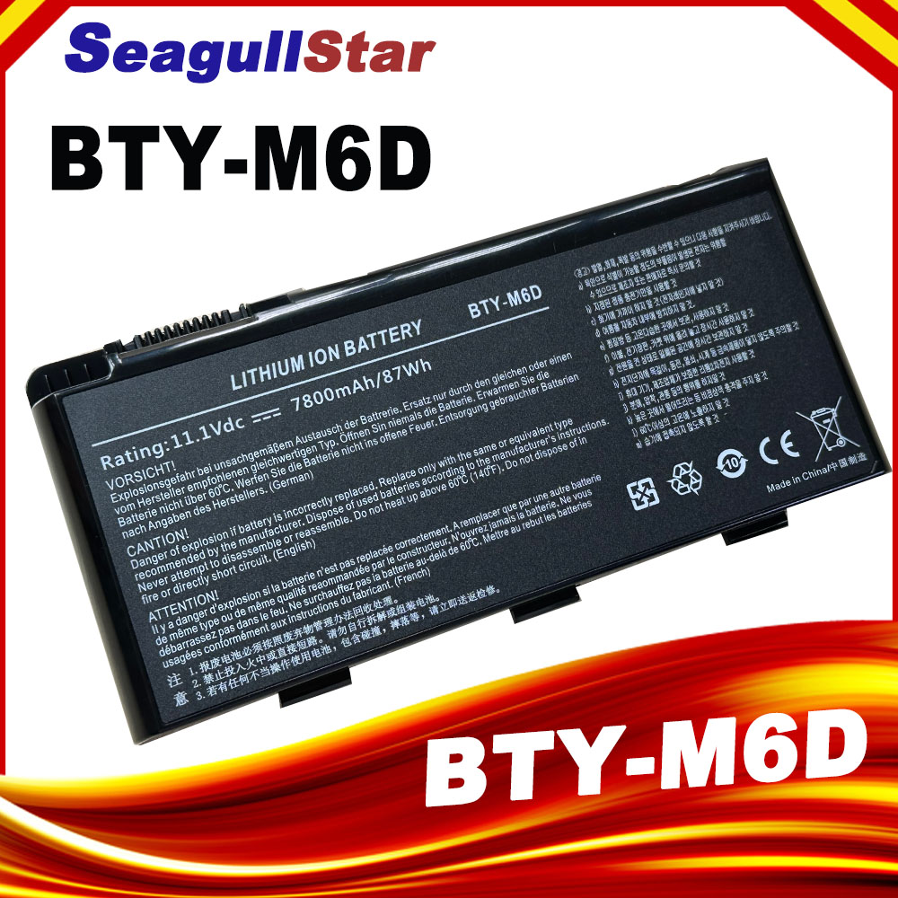 BTY-M6D Laptop Battery for MSI GT60 GT70 GX780R GX680 GX780 GT780R GT660R GT663R GX660 GT680R
