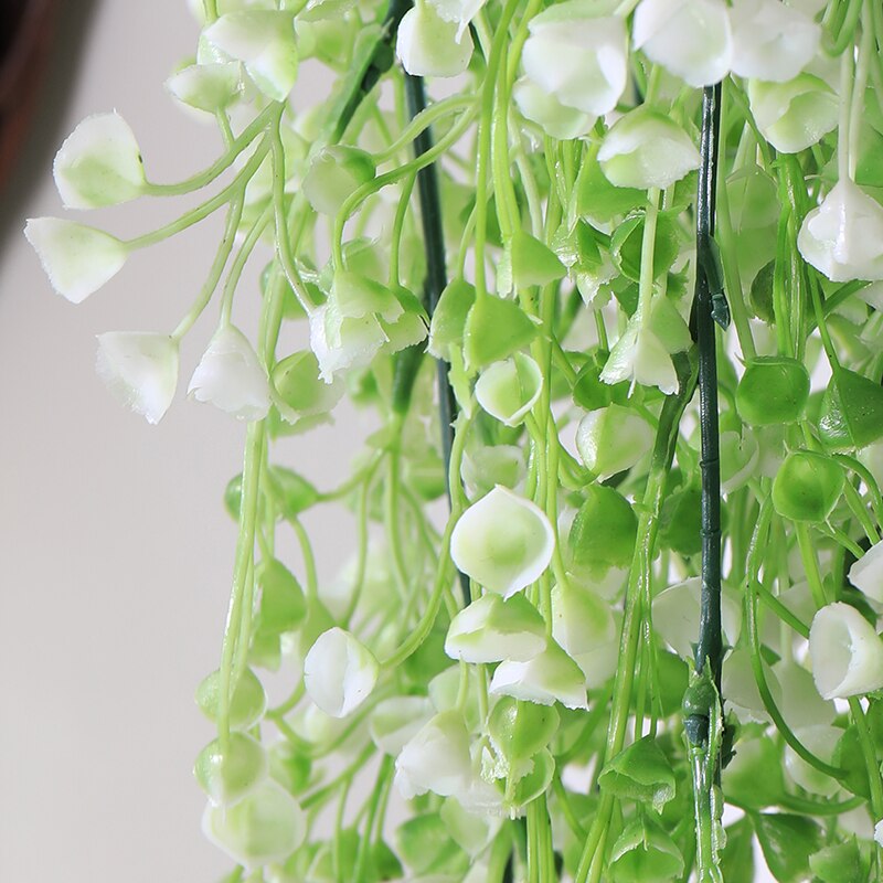 2PCS Artificial Hanging Plants Gypsophila 120CM PP Plant Greenery Green Leafs wall decor bathroom accessories