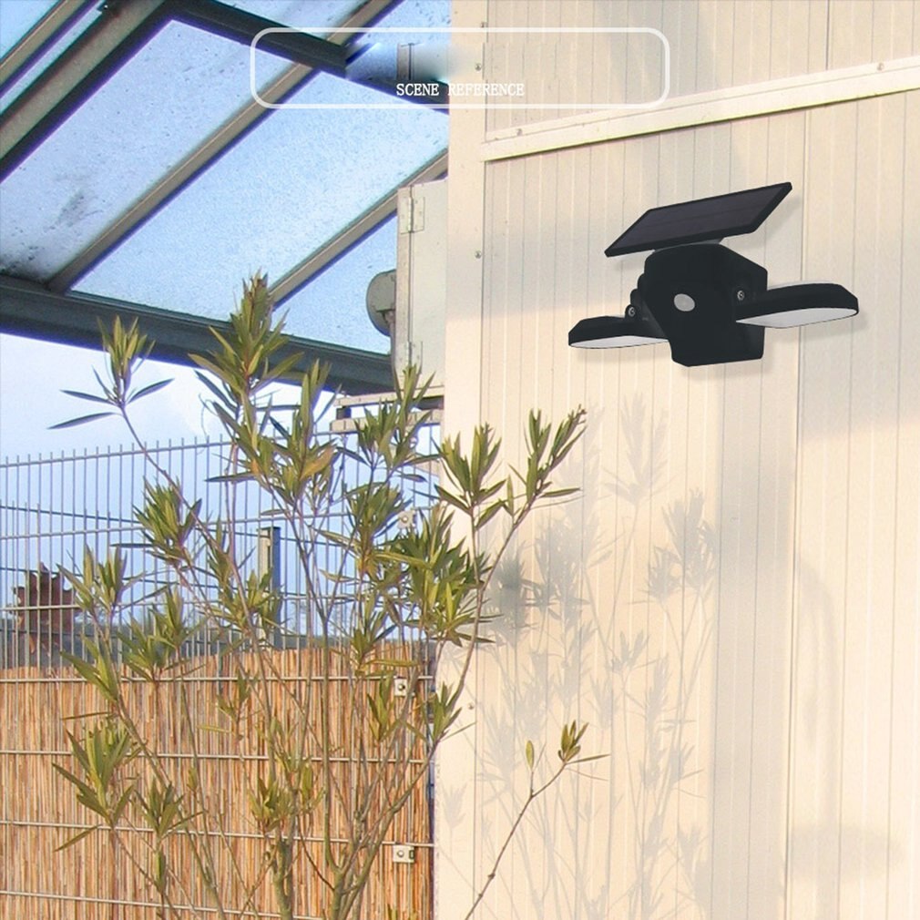 Human Induction Landscape Street Light Courtyard outdoors Lighting wall Light Solar Square Double Head Spotlight