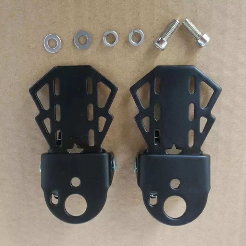 1 paire de repose-pieds pliants en acier au manganèse pour vélo de montagne, repose-pieds multifonctionnels pour siège arrière, accessoires de sécurité