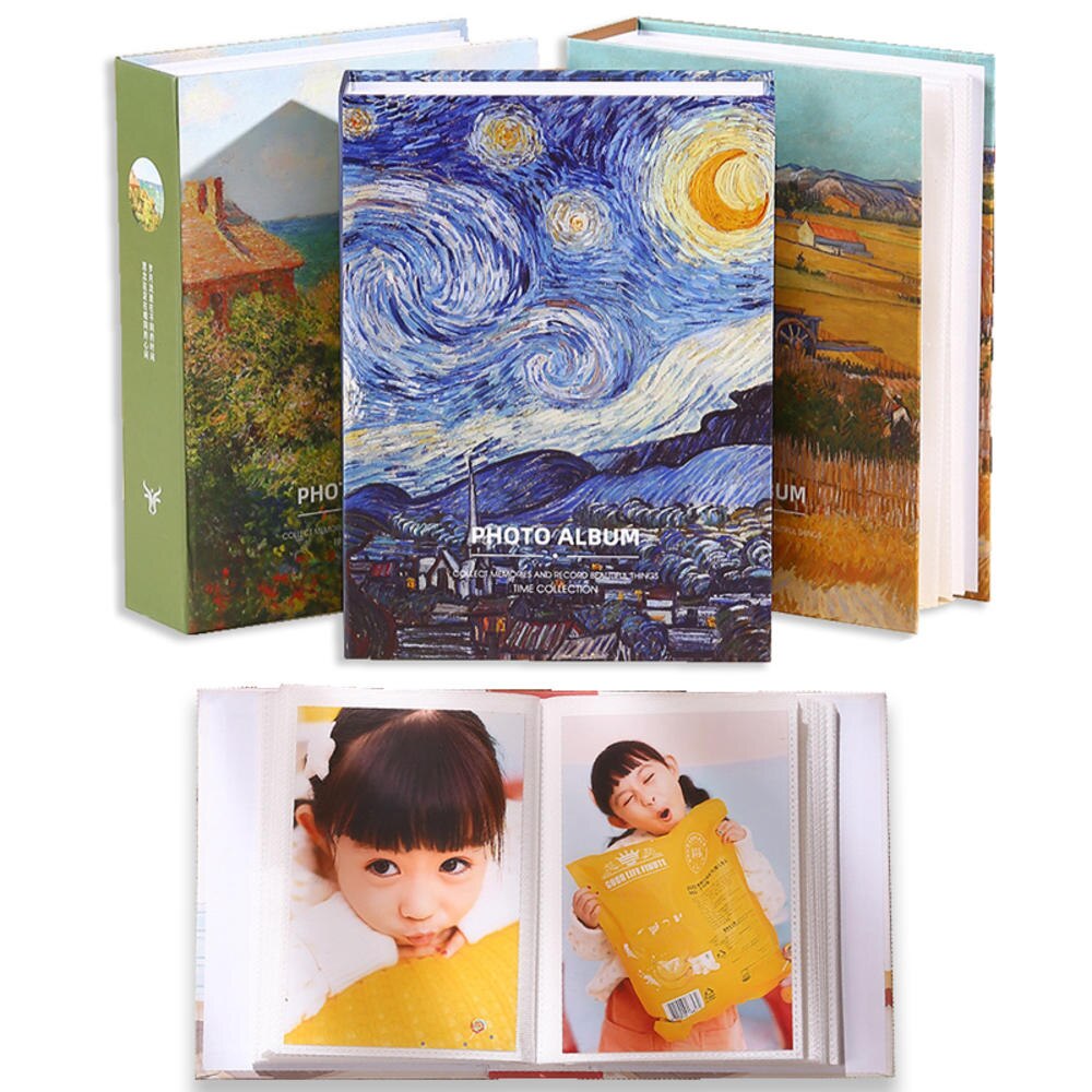 Álbum de fotos con 100 bolsillos, cubierta de artista para fotos de 5/6/7 pulgadas, colección Polaroid, álbum familiar, libro conmemorativo, para niños y mujeres