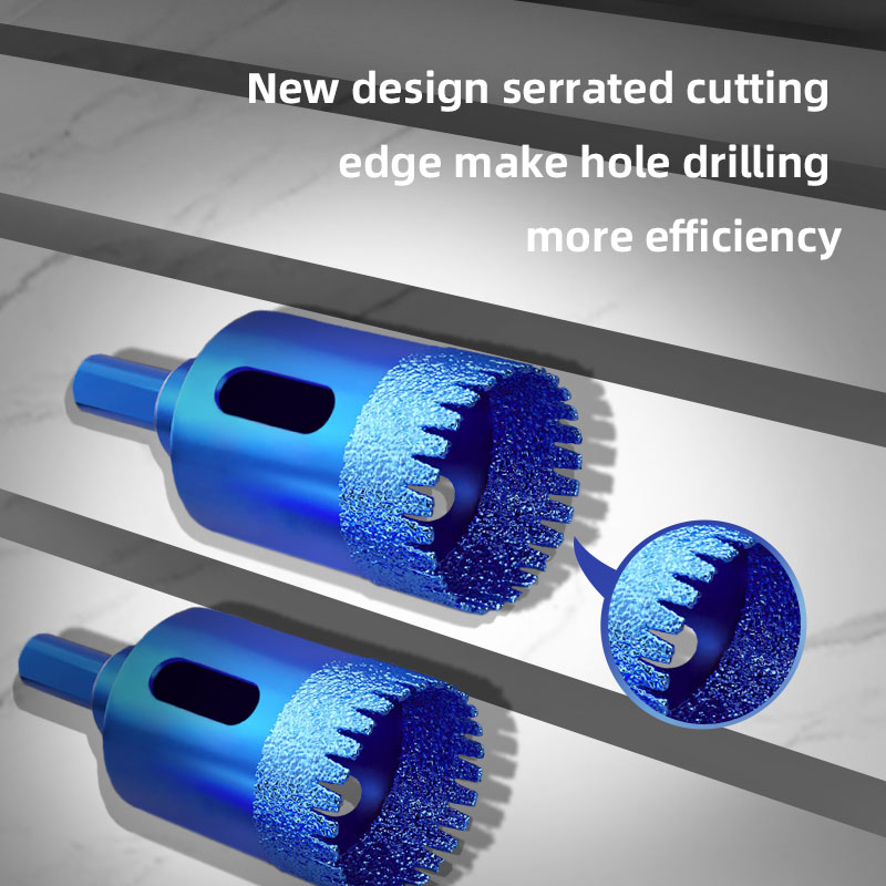 Trangle Gekarteld Droog Boren Gat Opener Diamant Gatenzaag Boor Solderen Opener Boren Marmer Beton Tegels Diamantboor