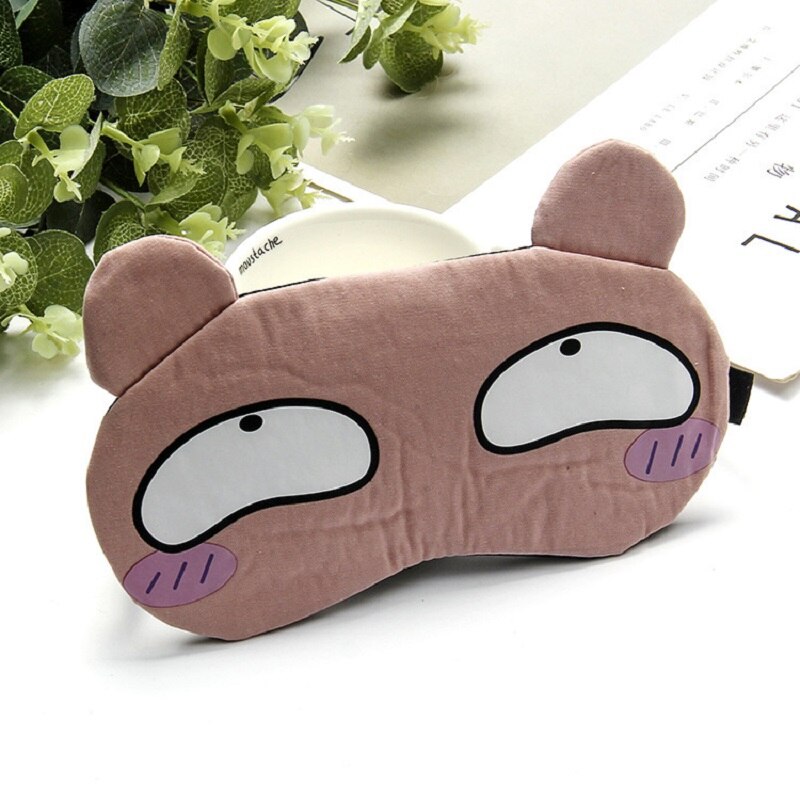 Cute Cotton Sleeping Mask Eyepatch Eye Cover For Eye Travel Relax Sleeping Aid Eye Patch Shading Eye Mask With Ice bag: 03