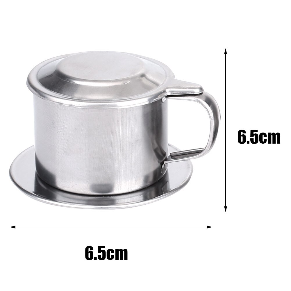 Rostfritt stål mugg med filter vietnam dropp kaffe filter kopp tålig vietnamesisk kaffefilter maker kaffefilter