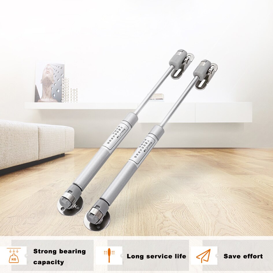 1PC Stainless Steel Door Closer Furniture Cabinet Door Stay Soft Close Hinge Hydraulic Gas Lift Strut Support Rod Pressure 100N