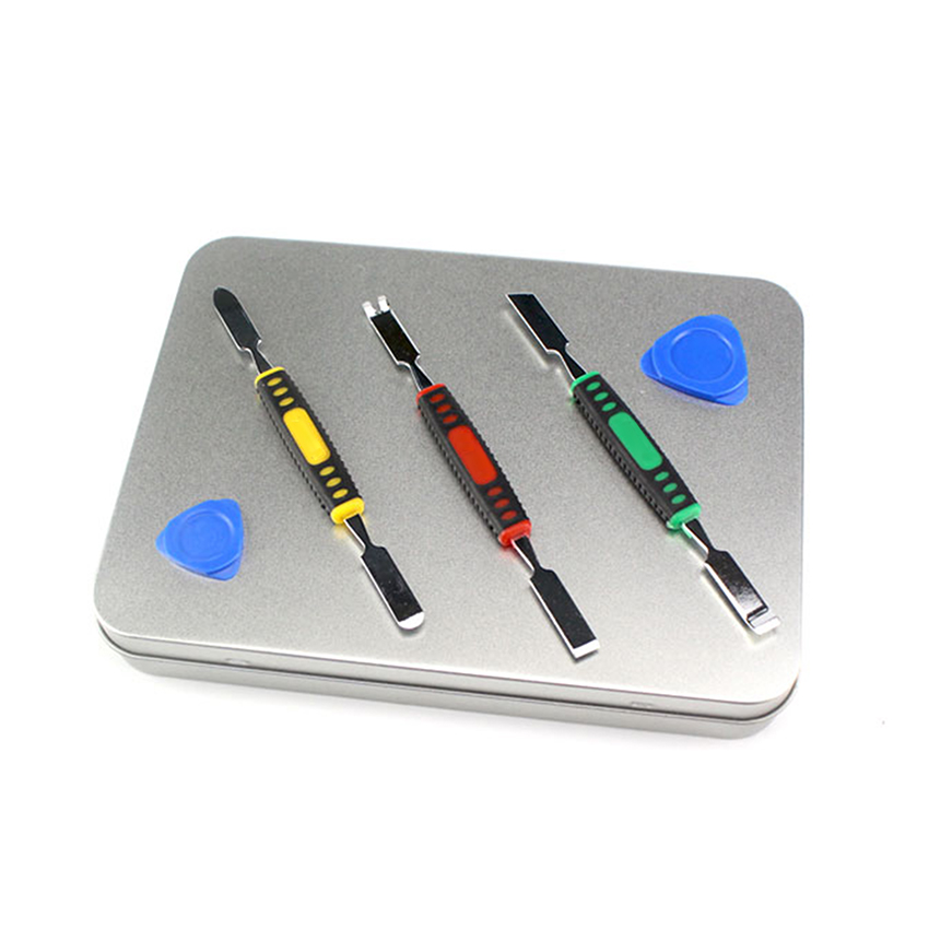 5 IN 1 Dual Ends Metal Spudger & Plastic Guitar Picks Pry Opener For iPhone iPad Tablet Mobile Phone Opening Repair Tool